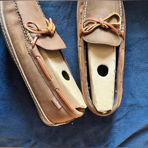 L.L. Bean Tan Leather Slip-On Loafers
